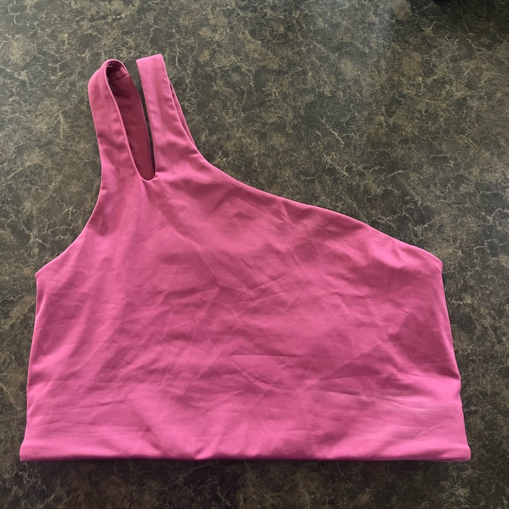 Fabletics Pink One-Shoulder Women's Top